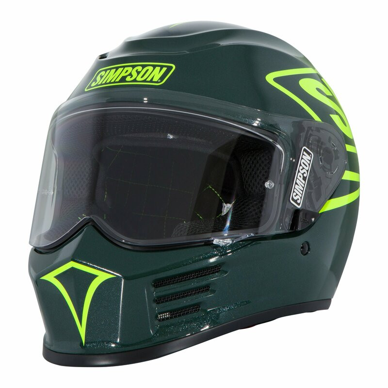 Simpson Speed Bandit 12 0'Clock Green Helmet