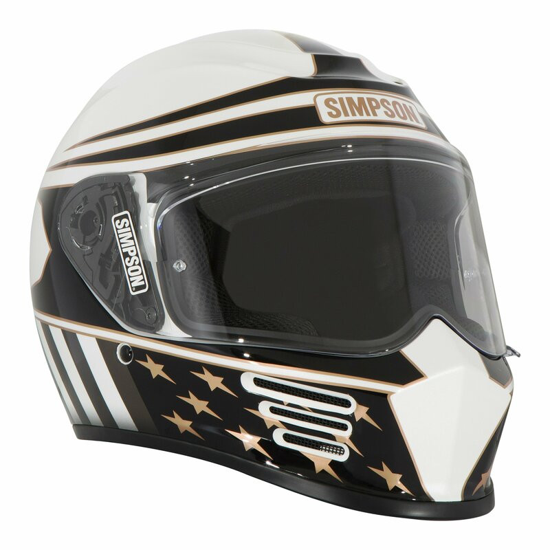 Simpson Speed Bandit Americana Gold Helmet