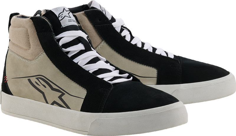 Alpinestars Ride-63 Leather Black Cool Gray White Shoes - Speed