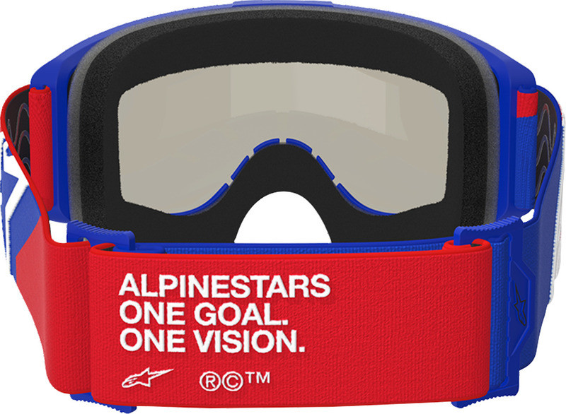 Alpinestars Vision Sand Blue Red White Dark Smoke Lens Goggle