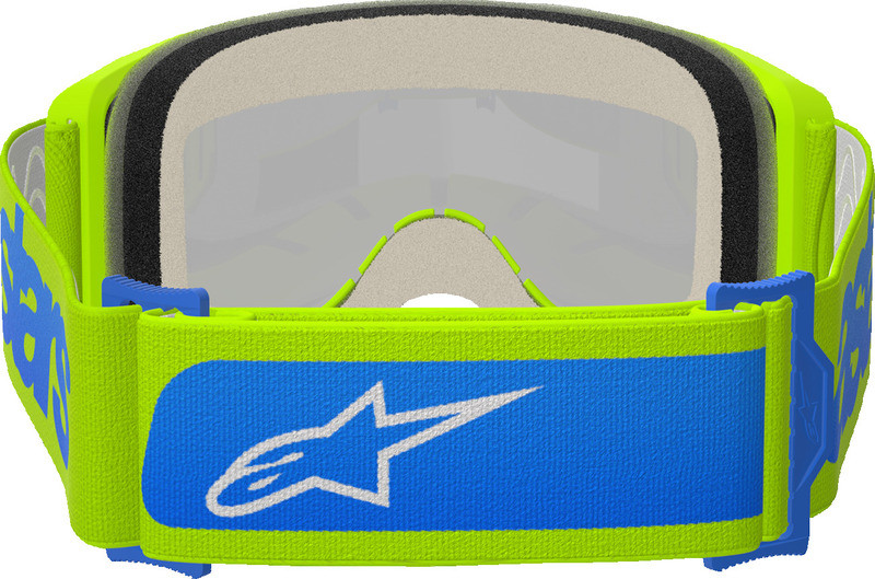 Alpinestars Vision 5 Blaze Yellow Blue Blue Mirror Lens Goggle