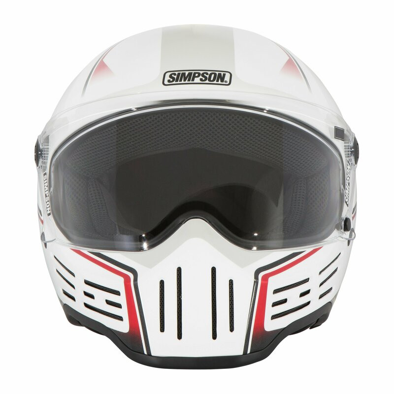 Simpson M30 Bandit Lifter White Helmet