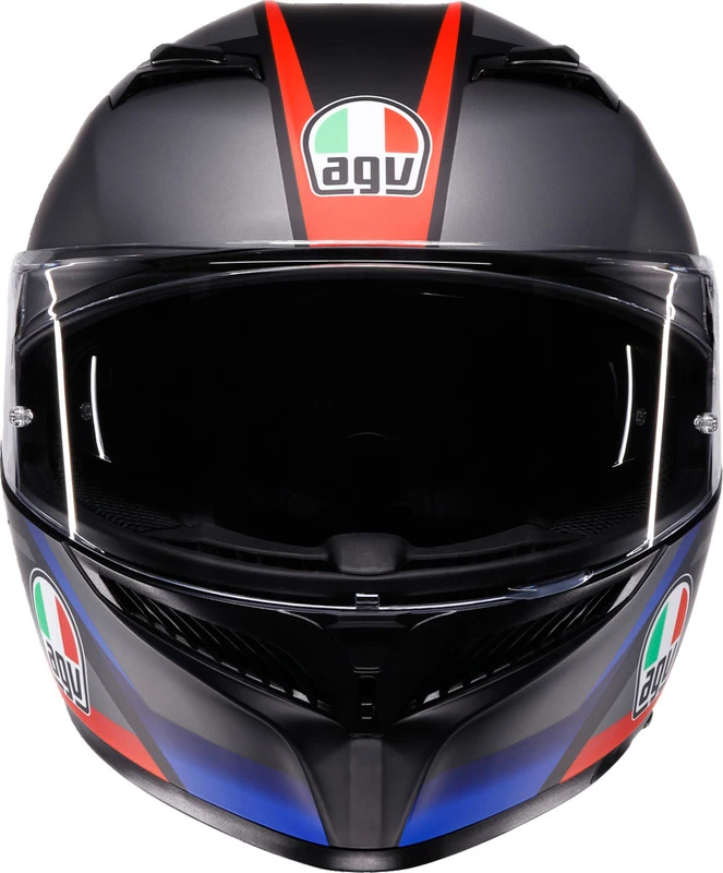 AGV K3 Striga Matte Black Blue Red Helmet