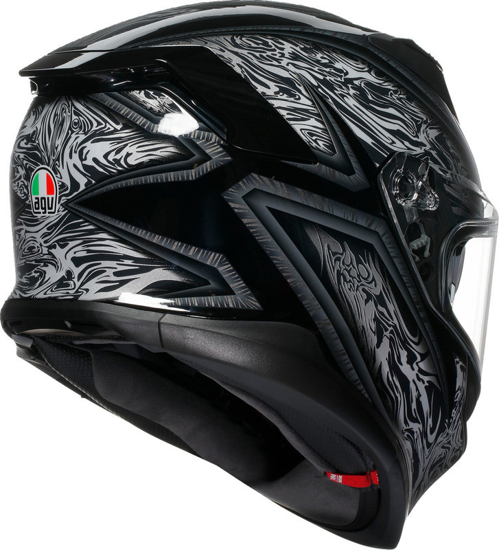 AGV K7 Damascus Black Silver Helmet