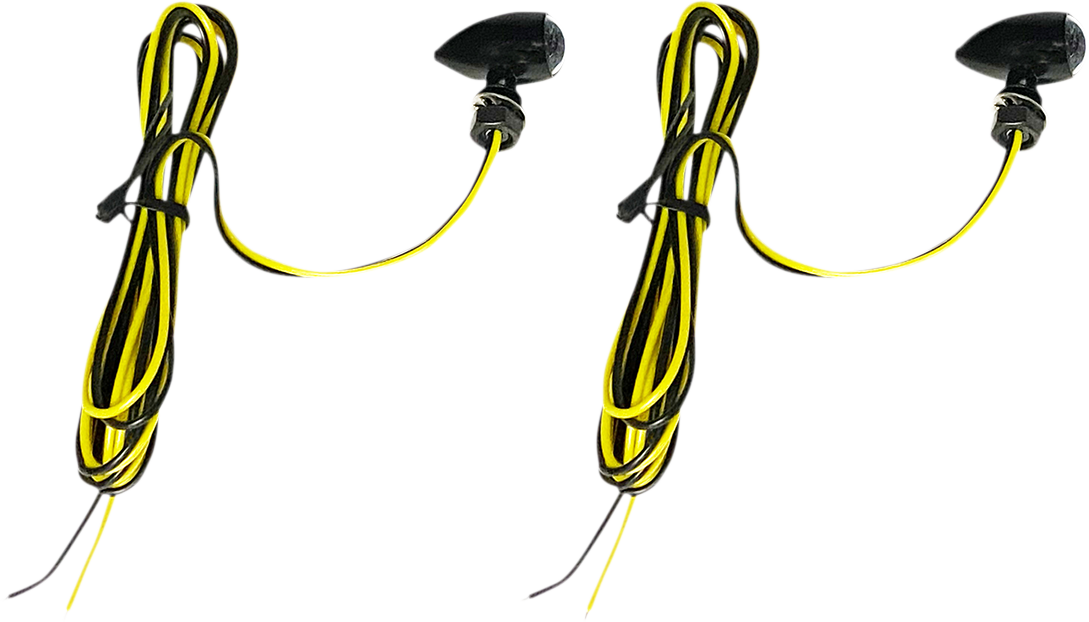 Custom Dynamics Micro Turn Signals Amber Black - CD-MICRO-A-B