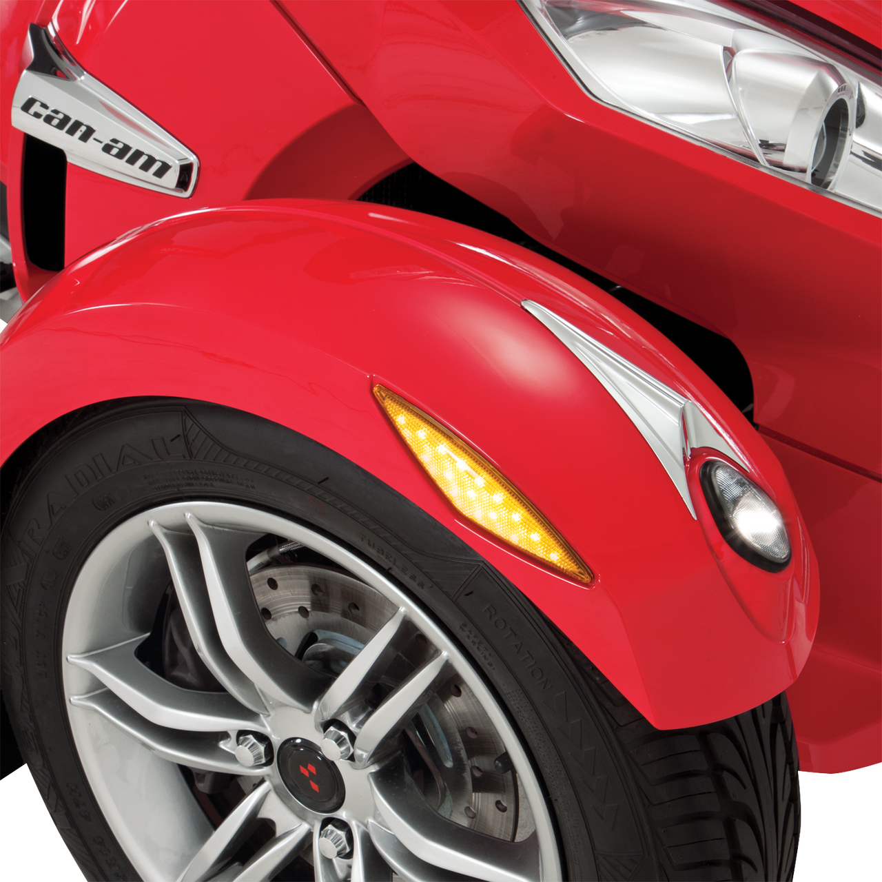 Show Chrome Marker Light Amber Can-Am - 41-151A