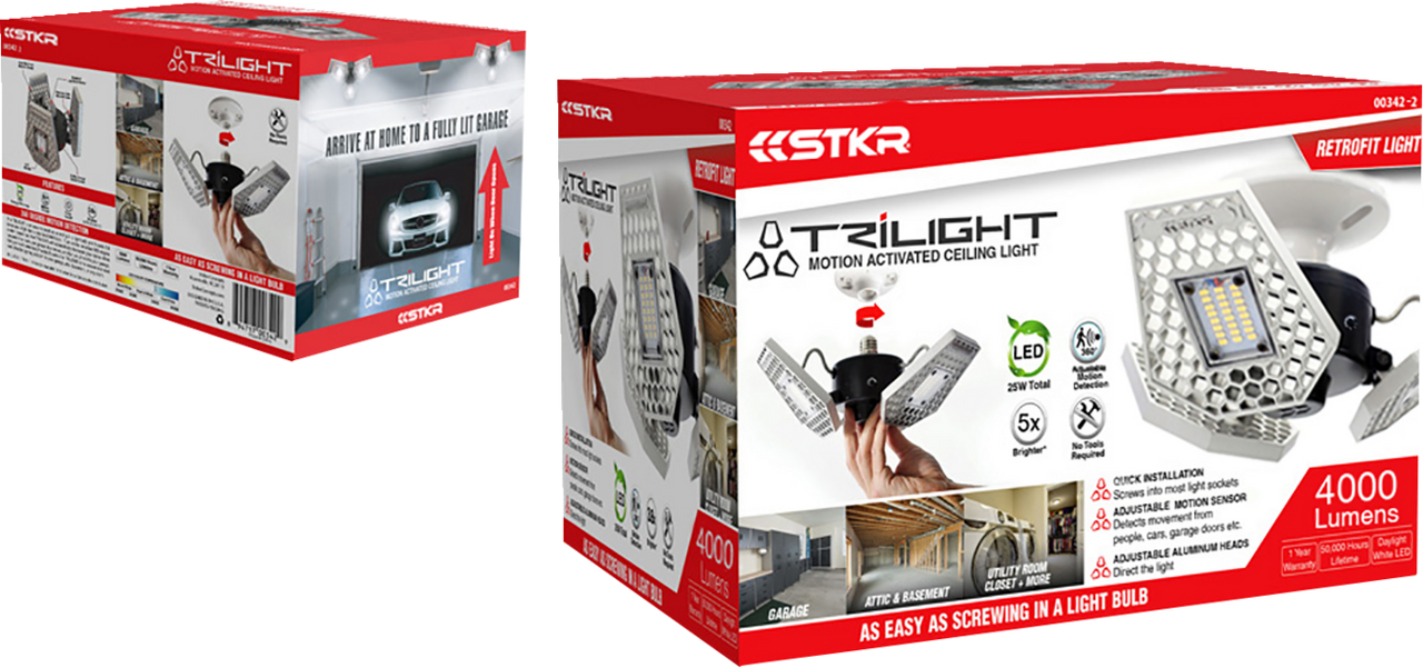 Risk Racing Ceiling Light Garage/Home/Attic/Basement/Motion 4000 Lumens LED - 00342-2