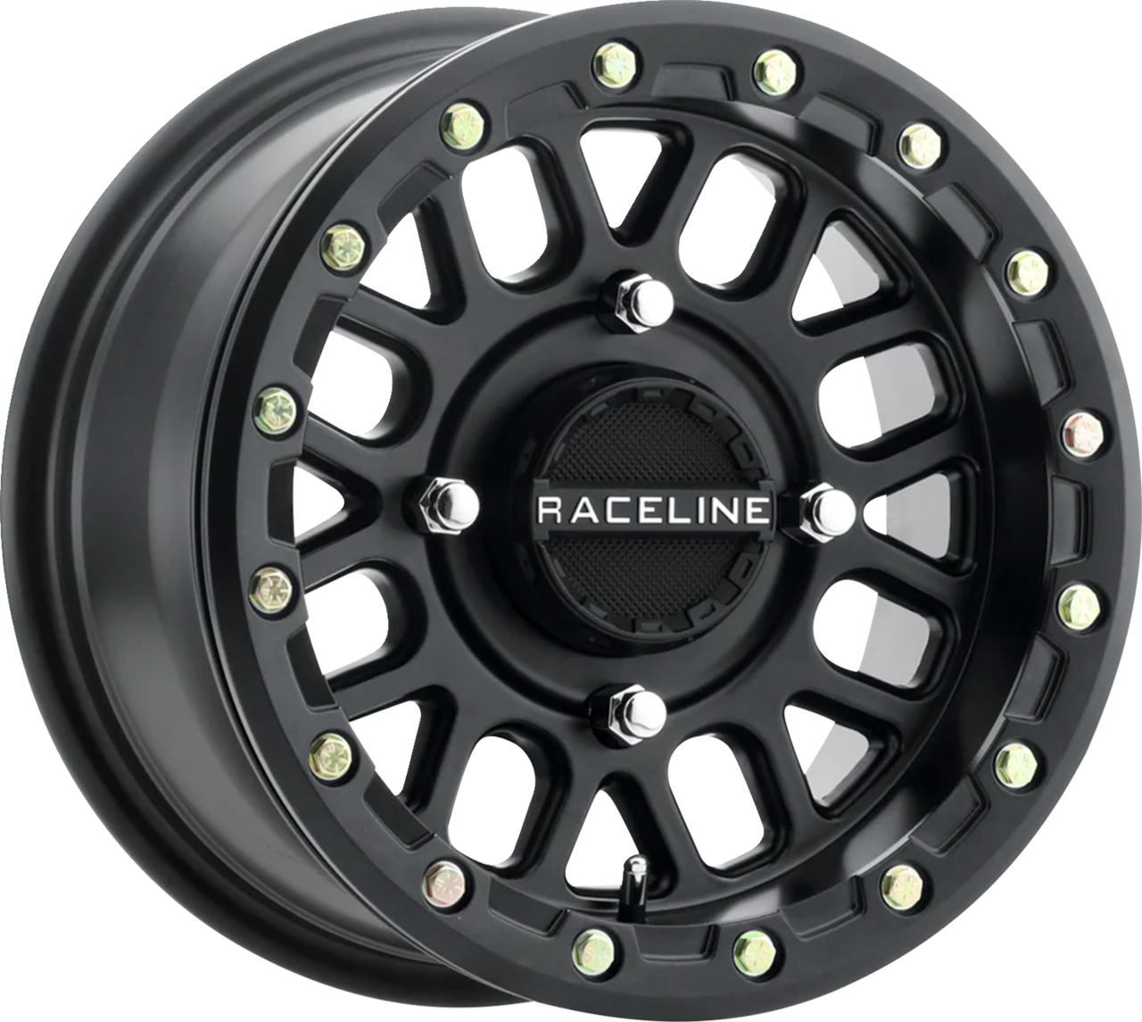 Raceline Wheel Podium Beadlock Front/Rear Black 14x7 4/156 5+2 (+10 mm) - A93B-47056+10