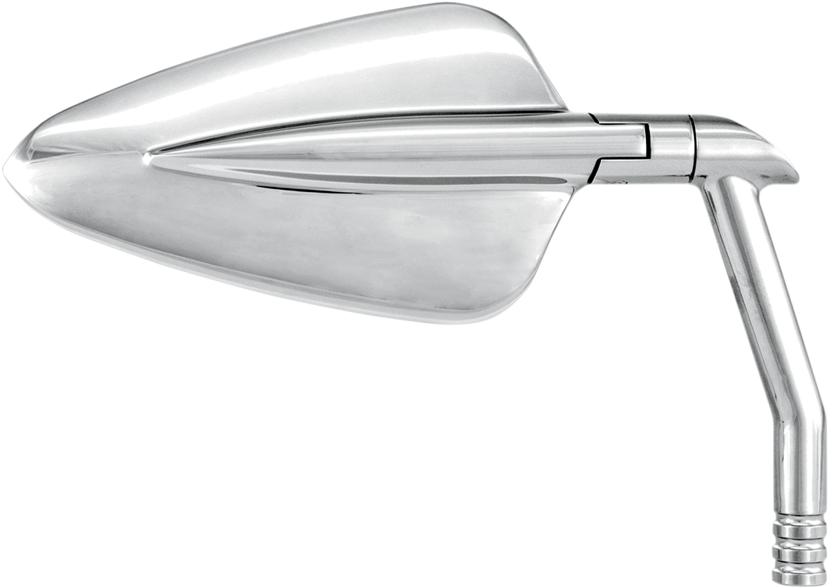 Performance Machine Mirror Vision Arrow XL Side View Triangle Chrome Left/Right - 0064-2032-CH