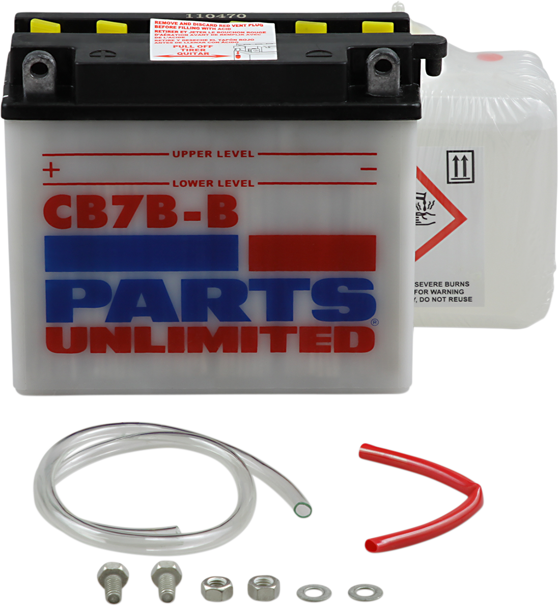 Parts Unlimited Battery YB7B-B - CB7B-B-FP