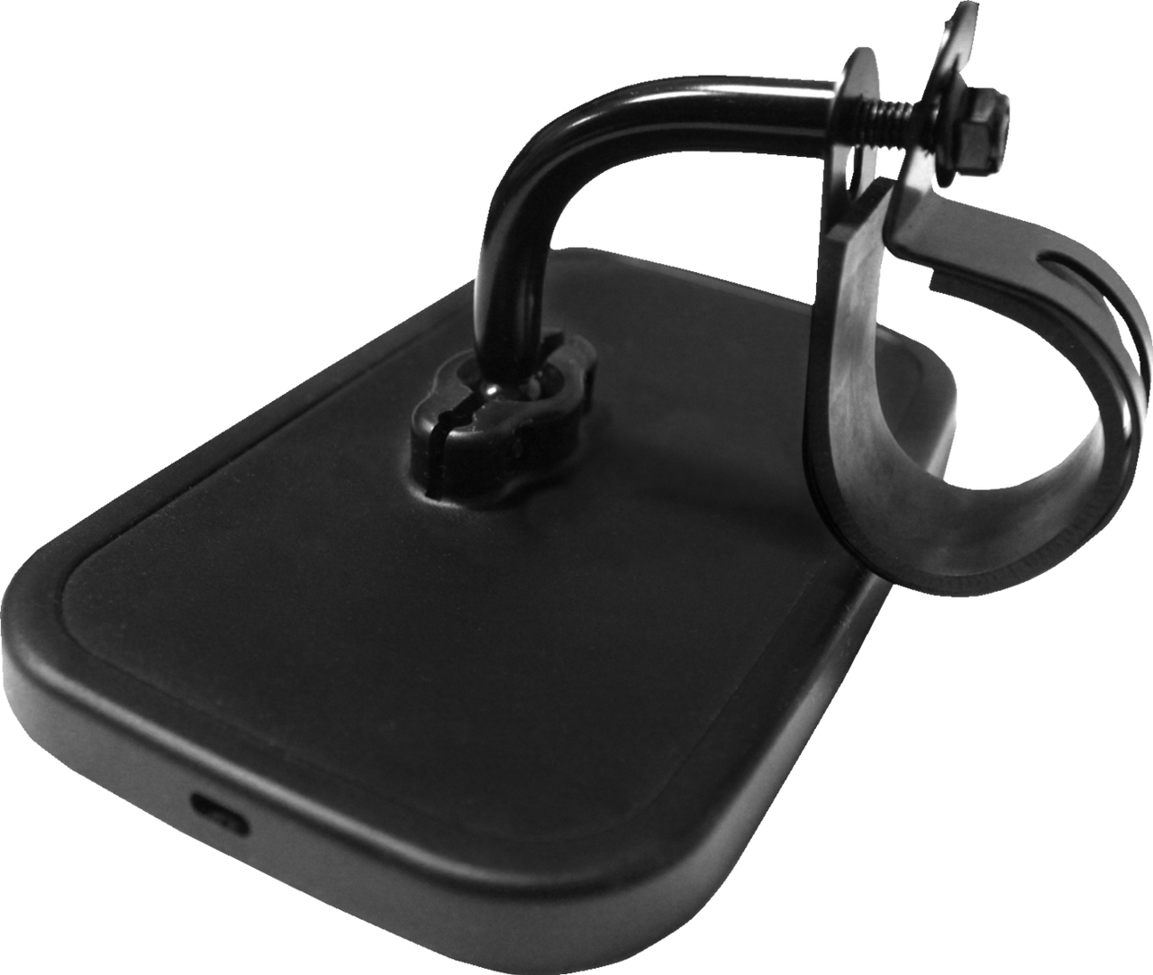 Parts Unlimited Mirror Side View Rectangle Black - 16001