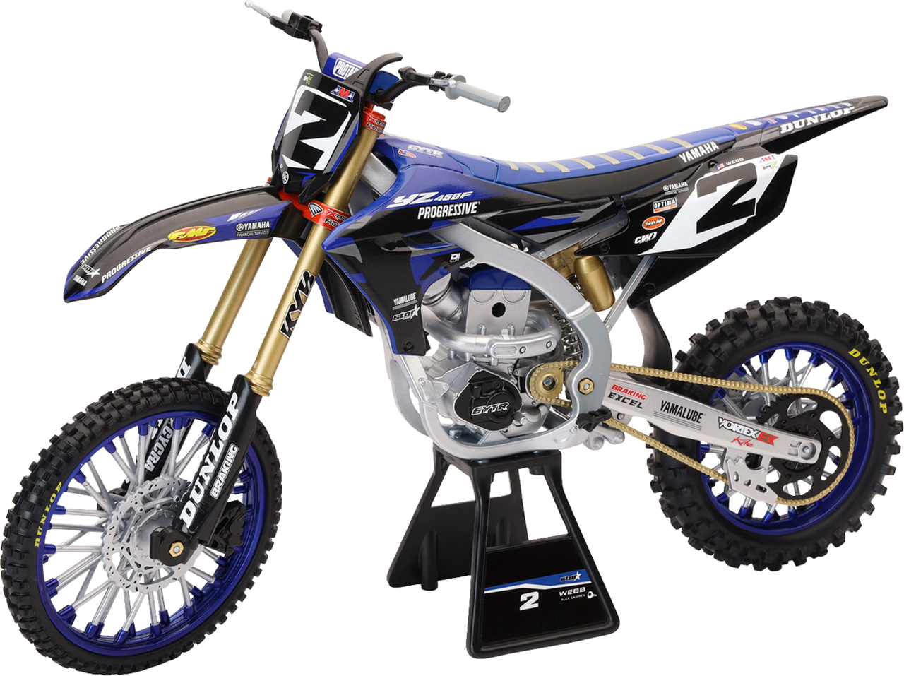 New Ray Toys Yamaha YZ450F Dirt Bike 1:6 Scale Cooper Web #2 - 49753