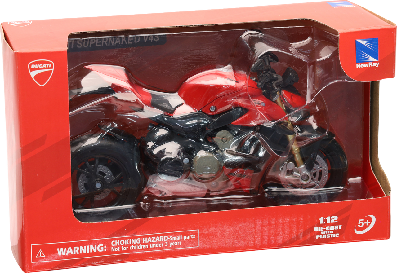 New Ray Toys Ducati Streetfighter V4 1:12 Scale Black/Red - 58273