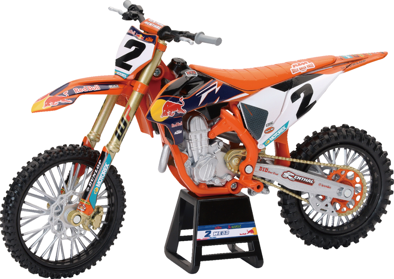 New Ray Toys Red Bull KTM 450 SX-F Cooper Webb 1:12 Scale Orange/Black/White - 58353
