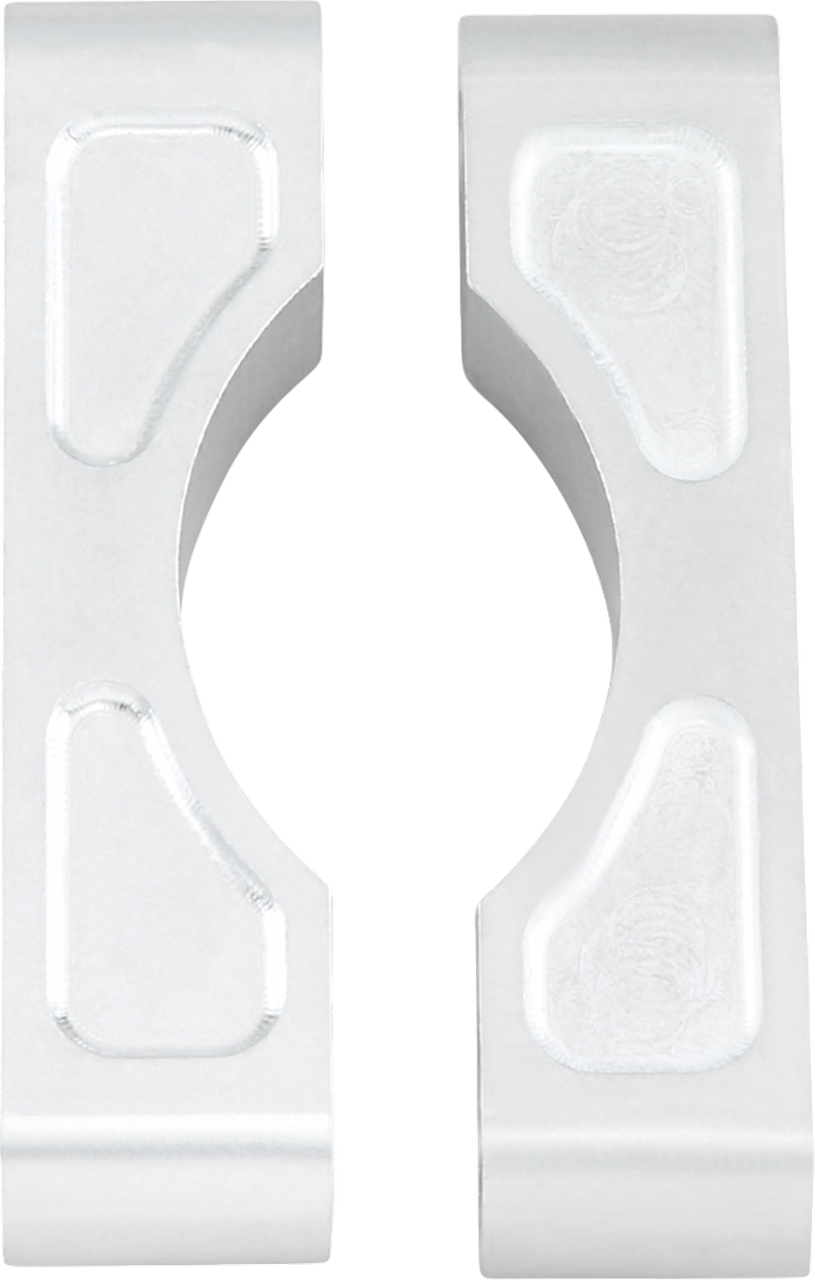 Klock Werks Hugger Front Fender Mounting Blocks For 16"/17"/18"/19" Wheels Satin - KWFS-01-0103