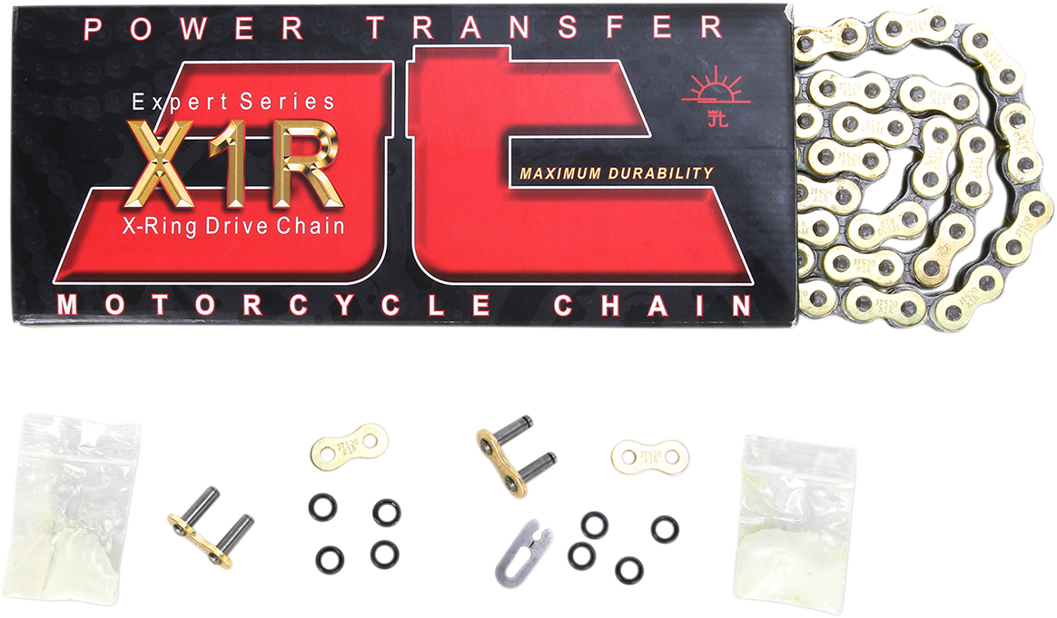JT Chains 520 X1R Heavy Duty Drive Chain 114 Links Gold - JTC520X1RGB114DL