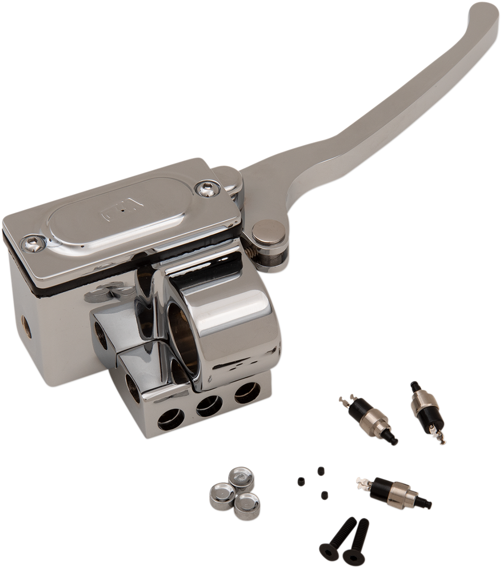 GMA Engineering Brake Master Cylinder Assembly 5/8" Switch Chrome - GMA-HB-5-C