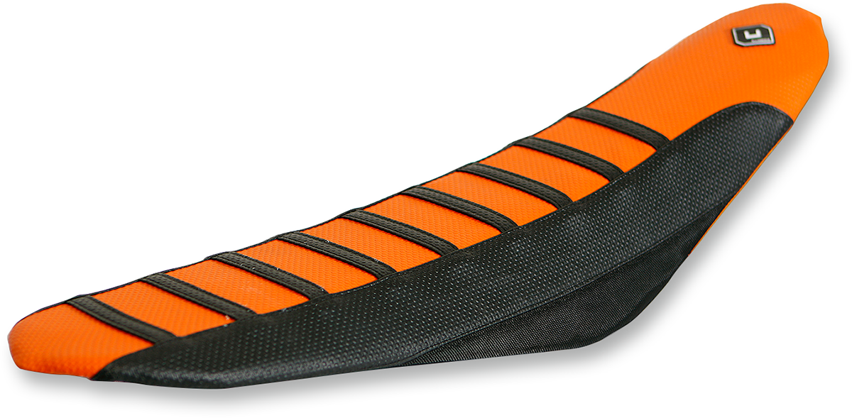 Flu Designs Inc. Pro Rib Seat Cover Orange/Black KTM '11-'16 - 55502