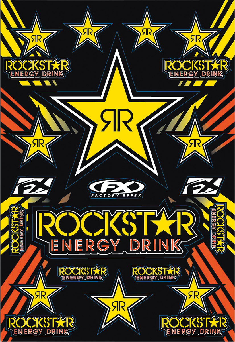Factory Effex Rockstar Sticker Kit - 15-68702