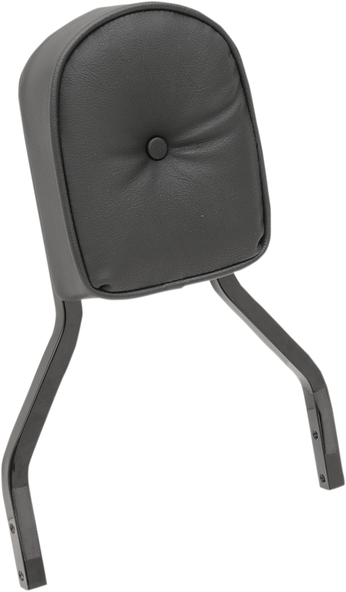 Drag Specialties Sissy Bar Pad Short Pillow W/Piping Black - 0822-0301