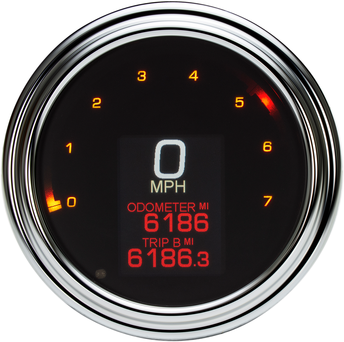 Dakota Digital Tank Speedometer Chrome Bezel 4.5" Harley Davidson '99-'03 - MLX-2000