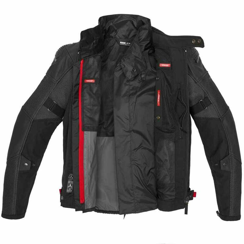 Spidi Vent Pro Black Leather Jacket