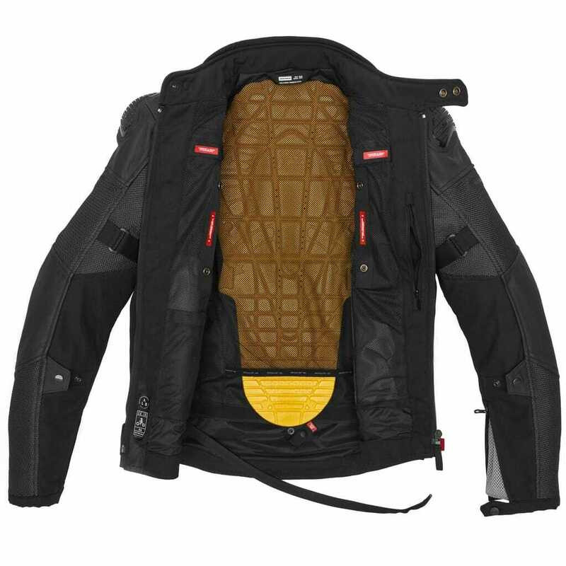 Spidi Vent Pro Black Leather Jacket