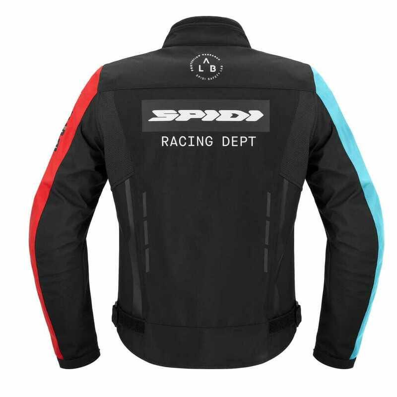 Spidi Motojoy Black Red Sky-Blue Jacket - Speed Addicts
