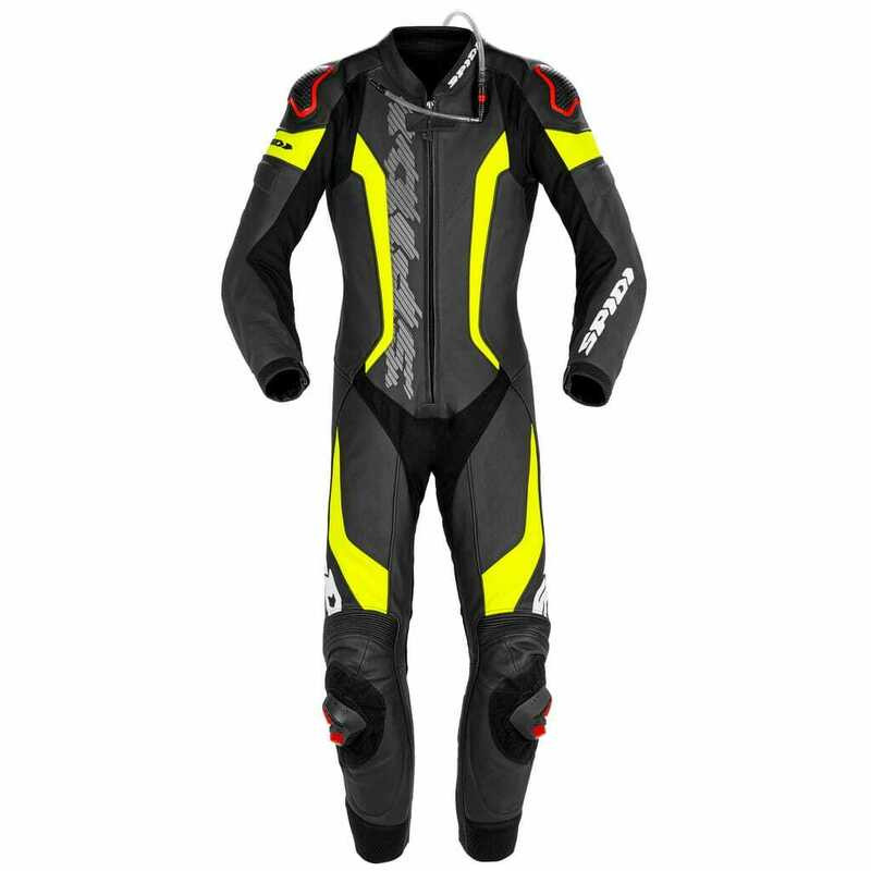 Spidi Laser Pro Perforated Black Fluorescente Yellow Suit