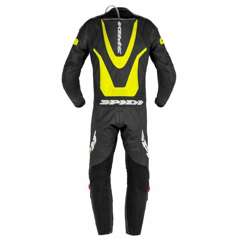 Spidi Laser Pro Perforated Black Fluorescente Yellow Suit
