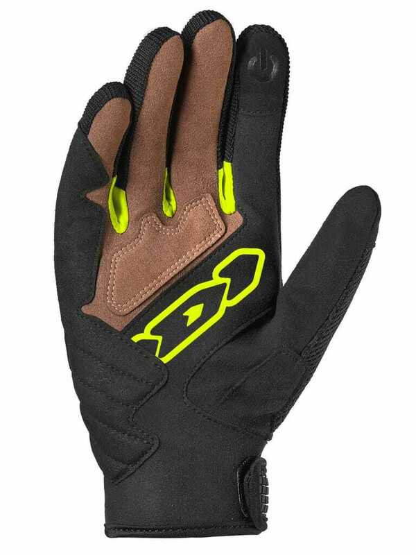 Spidi G-Warrior Black Fluorescente Yellow Gloves