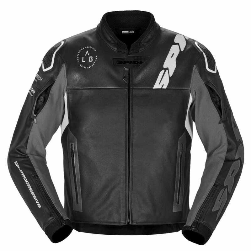 Spidi DP Progressive Leather Black White Jacket