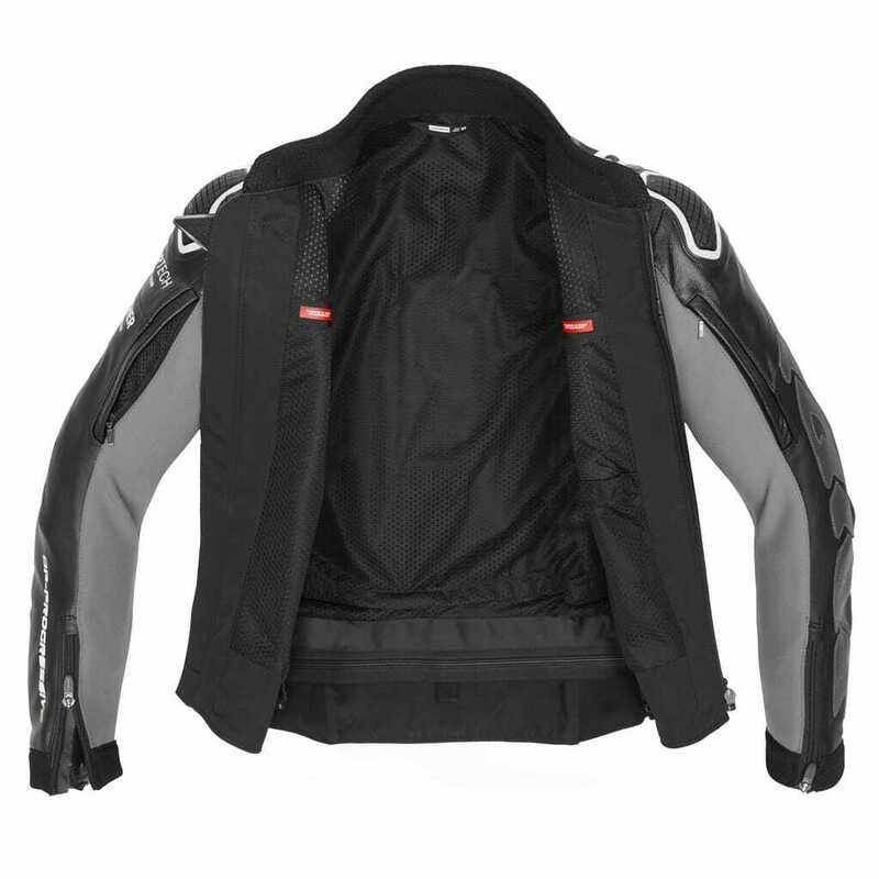 Spidi DP Progressive Leather Black White Jacket