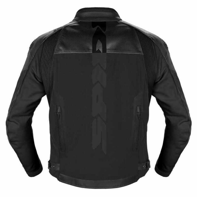 Spidi Dp Progressive Hybrid Perforated Black Leather Jacket