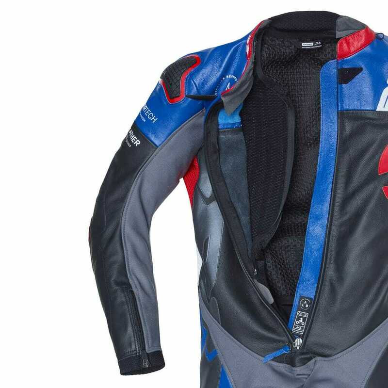Spidi DP-Progressive Perforated Pro Black Red Blue Suit