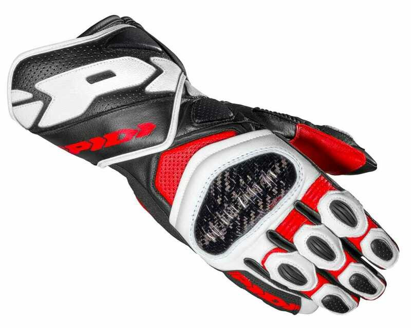 Spidi Carbo 7 Red Gloves
