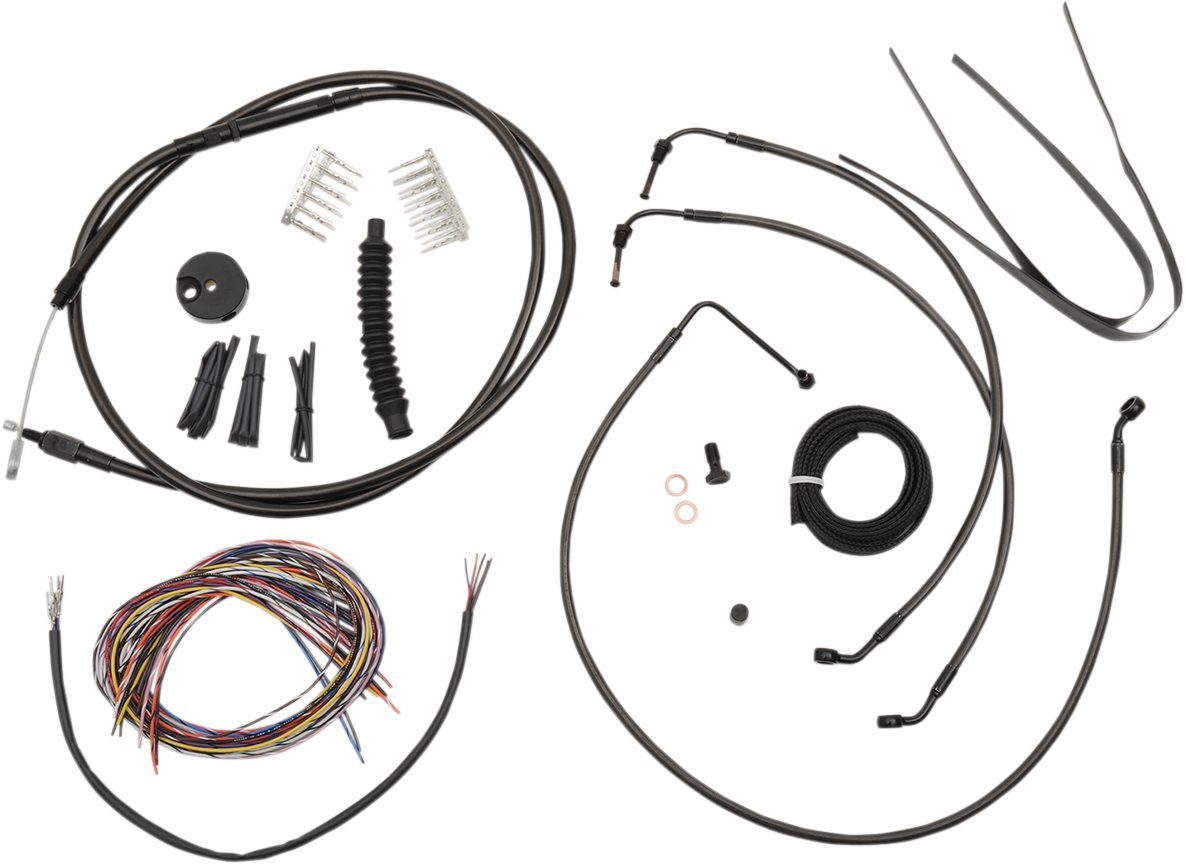 La Choppers Cable Kit 18" 20" Ape Hanger Handlebars size  Midnight - LA-8011KT2-19M