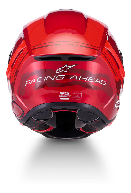 Alpinestars Supertech R7 A-Core Red White Helmet - Speed Addicts