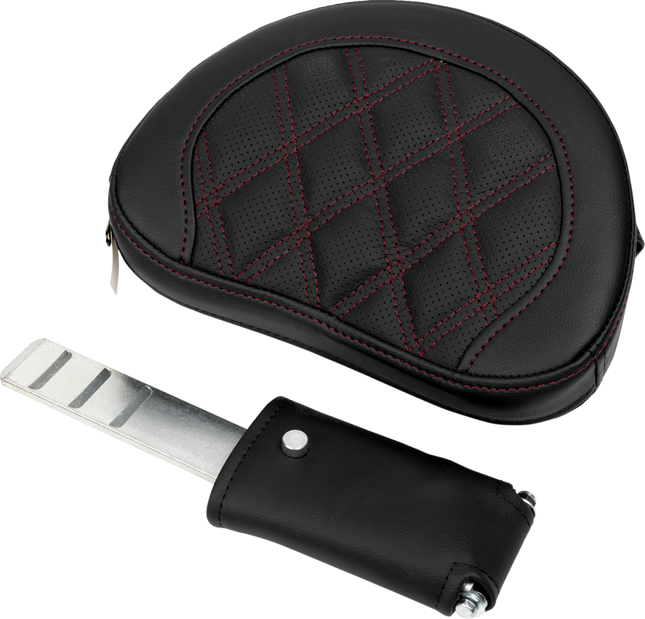 Saddlemen Roadsofa Extended Reach Seat Lattice Stitch Wine Berry Stitch with Backrest FL '08size '23 - A808-07R-184BUR