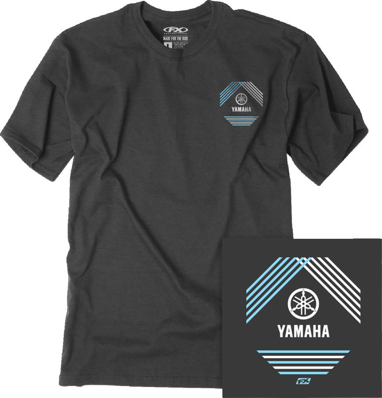 Factory Effex Yamaha Lined Heather Charcoal T-Shirt