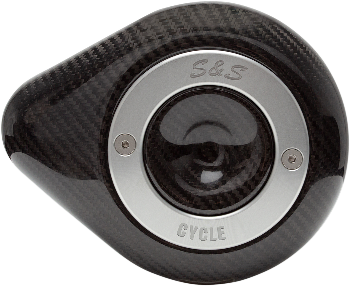 S&S Cycle Teardrop Air Cleaner Cover size  Carbon - 170-0501
