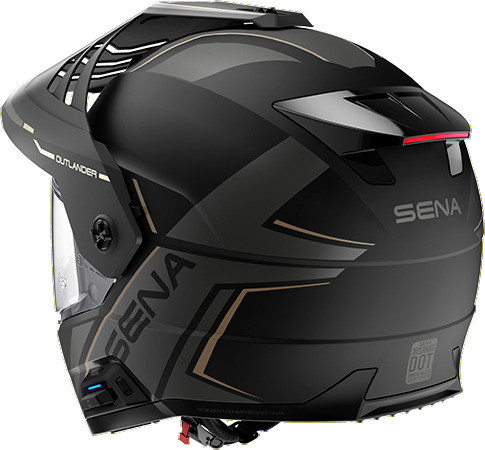 Sena Outlander Matte Black Bluetooth Helmet