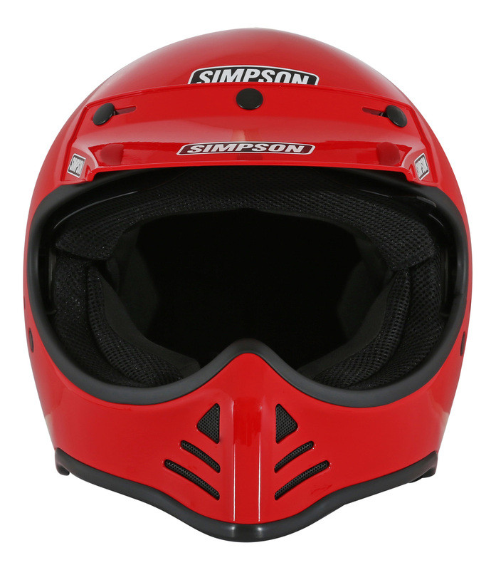 Simpson M52 Vintage Red Helmet - Speed Addicts