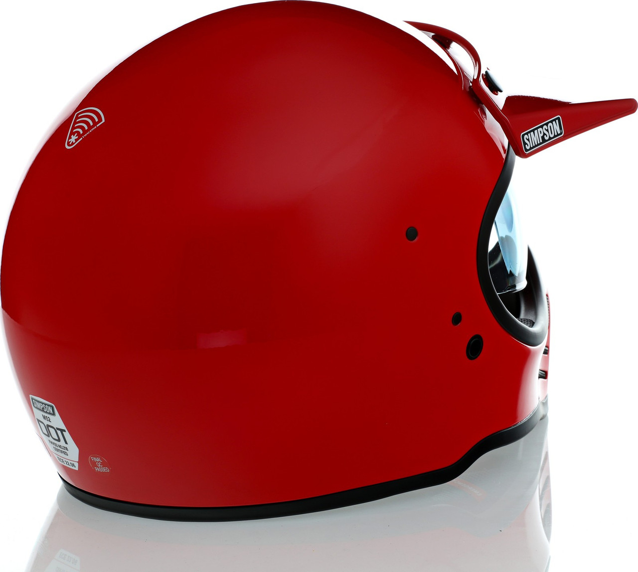 Simpson M52 Vintage Red Helmet - Speed Addicts