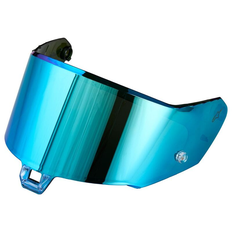 Alpinestars S-02.1-R AV Blue Mirror Shield for S-R10 and S-R7