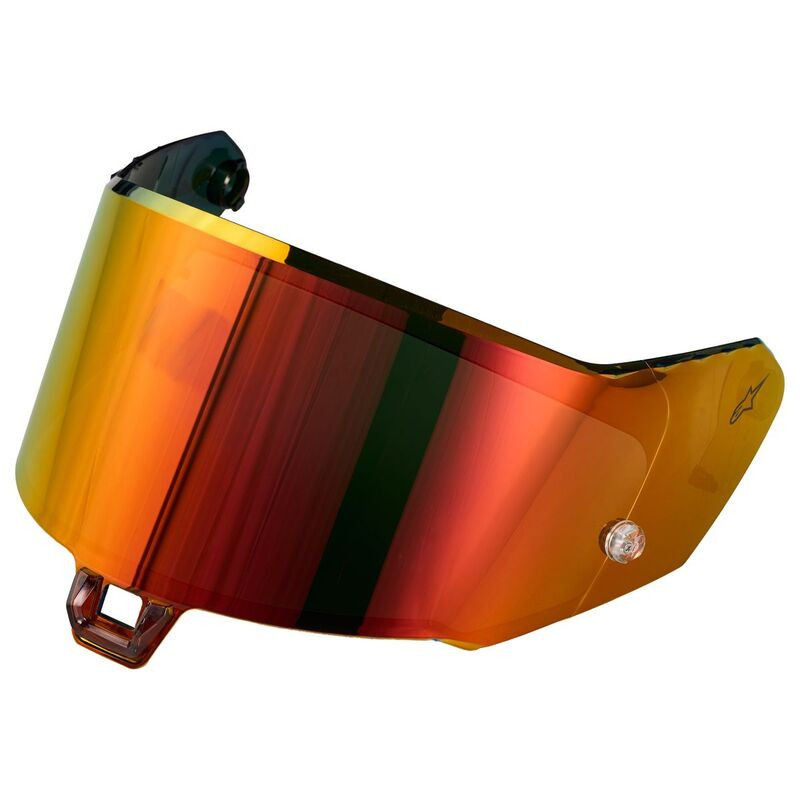 Alpinestars Supertech SR10交換レンズ シールドオレンジ Alpinestars S-02.1-R AV Red Mirror Shield for S-R10 and S-R7