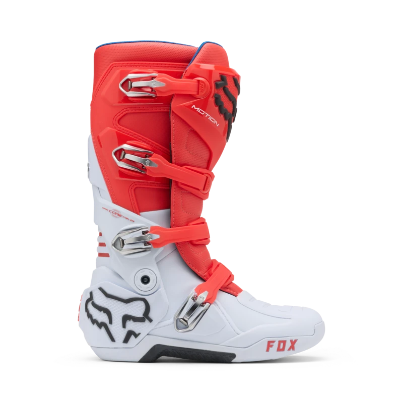 Fox Racing V27 Motion Red Boots - Speed Addicts