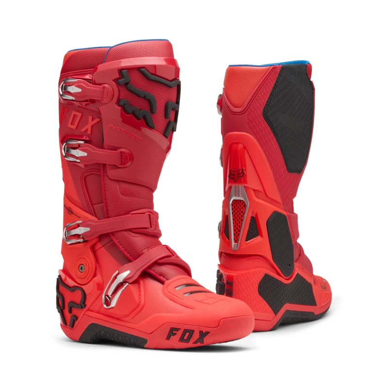 Fox Racing V27 Instinct Chili Red Boots - Speed Addicts