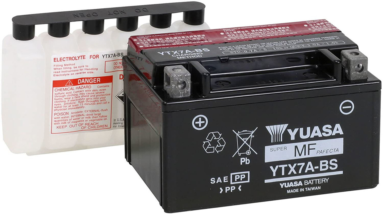 Yuasa YTX7A-BS Battery - Speed Addicts