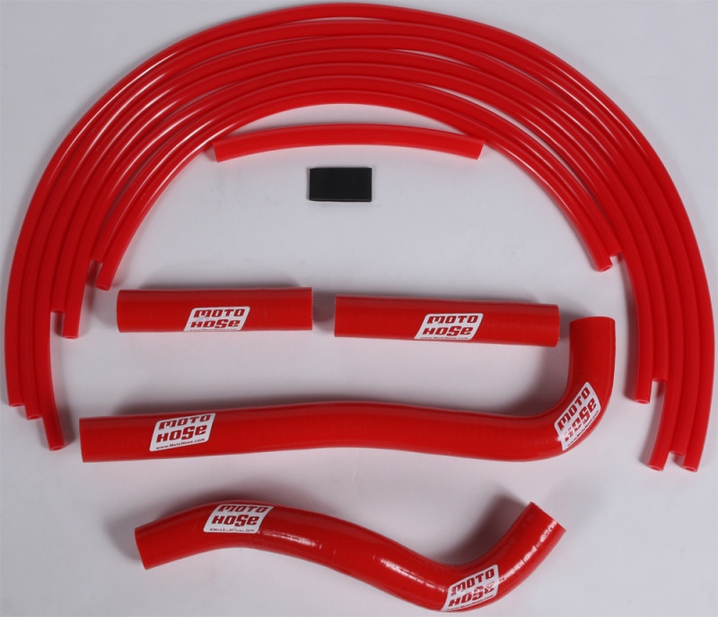 Moto Hose Silicone Hose Kit (Red) - 24-14R